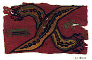 Embroidered Border Fragment, Camelid hair, Paracas