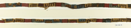 Band Fragment, Camelid hair, Nasca
