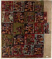 Mantle Fragment, Camelid hair, cotton, Wari