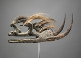 Kòmò Helmet Mask (Kòmòkun), Wood, bird skull, porcupine quills, horns, cotton cords, sacrificial materials, ferrous alloy, plant fiber, resin(?), Komo or Koma Power Association