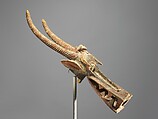 Headdress, Wood, pigment, metal staples, Senufo peoples