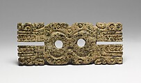 Pendant, Mixtec (Ñuu Savi) artist(s), Greenstone, Mixtec