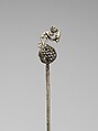 Pin, Silver (hammered), Chimú or Inca