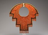 Collar, Chimú artist(s), Spondylus shell, stone, cotton, Chimú