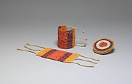 Beaded Pillow, Cotton, shell, Chimú or Chancay