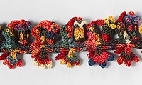 Border Fragment, Camelid hair, Nasca