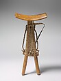 Headrest, Wood, leather twine, Turkana or Potok peoples