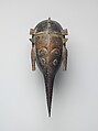 Face Mask (Kpeliye'e), Wood, pigment, cord, dye, Senufo peoples