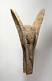 Kònò Helmet Mask, Wood, sacrificial patina, Bamana peoples