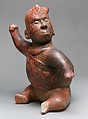 Horned Figure, Shaman (?), Ceramic, Colima