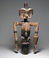 Female ekon marionette, Eket-Ibibio artist, Wood, pigment, Ibibio peoples