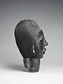 Male ntiri (memorial head), Akan artist, Terracotta, applied patina, Akan