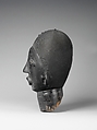 Male ntiri (memorial head), Akan artist, Terracotta, applied patina, Akan