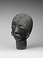 Male ntiri (memorial head), Akan artist, Terracotta, applied patina, Akan
