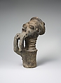 Memorial Figure of a Hornblower (Mma), Terracotta, Akan peoples, Anyi group