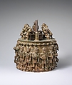 Base from the Ézọ́mọ's Ikẹ̀gòbọ̀ (Altar of the Hand), Ìgùn Ẹ́rọ̀nwwọ̀n (brass-casting guild) artists, Brass, Edo peoples