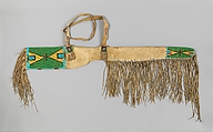Gun Case, Leather, glass beads, Sioux