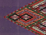 Saltillo Serape, Wool, cotton, metal, Saltillo