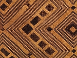 Prestige Panel, Raffia palm fiber, pigment, Kuba peoples