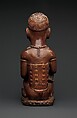 Power Figure: Seated Female Nursing Child (Nkisi), Master of the Boma-Vonde Region, Wood, metal, kaolin, glass, resin, pigment, Kongo peoples; Yombe group