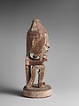 Korwar (ancestor figure), Cenderawasih Bay artist, Wood, paint, glass beads, Cenderawasih Bay