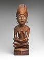 Commemorative Mother and Child Figure, Wood, glass, metal, pigment, Kongo, Yombe group
