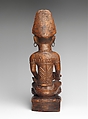 Commemorative Mother and Child Figure, Wood, glass, metal, pigment, Kongo, Yombe group