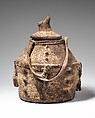 Mouse Divination Vessel, Ceramic, cloth, fiber, sacrificial materials, Baule peoples