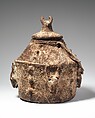 Mouse Divination Vessel, Ceramic, cloth, fiber, sacrificial materials, Baule peoples