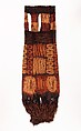Woman's Prestige Garment, Raffia palm fiber, natural dye, Dida peoples