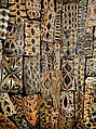 Painting from a Ceremonial House Ceiling, Kurumbai, Wanyi clan, Sago palm petiole, paint, Kwoma, Wanyi clan