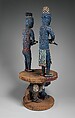Throne of Njouteu, Grassfields carver and master beader, Wood, glass beads, cloth, cowrie shells, Bamileke