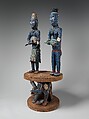 Throne of Njouteu, Grassfields carver and master beader, Wood, glass beads, cloth, cowrie shells, Bamileke