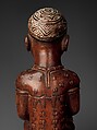 Figure: Seated Female Nursing Child, Master of the Boma-Vonde Region, Wood, kaolin, glass, Kongo peoples; Yombe group