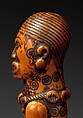 Staff Finial: Seated Figure, "Master of Concentric Circles", Ivory, metal, Kongo peoples