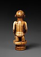 Staff Finial: Kneeling Female Figure, Ivory, Kongo peoples