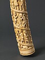 Tusk with figurative relief, Vili-Kongo artist(s), Ivory, Kongo, Vili group
