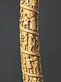 Tusk with figurative relief, Vili-Kongo artist(s), Ivory, Kongo, Vili group