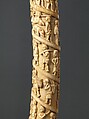 Tusk with figurative relief, Vili-Kongo artist(s), Ivory, Kongo, Vili group
