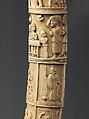 Tusk with Figurative Relief, Vili-Kongo artist(s), Ivory, Kongo, Vili group