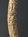 Tusk with Figurative Relief, Vili-Kongo artist(s), Ivory, Kongo, Vili group