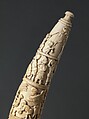 Tusk with Figurative Relief, Vili-Kongo artist(s), Ivory, Kongo, Vili group