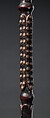 Staff: Finial with Female Figure Nursing Child, Wood, glass, metal tacks, Kongo peoples, Yombe group