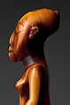 Staff Finial: Kneeling Female Figure, Master of Makaya-Vista, Ivory, Kongo peoples; Woyo group