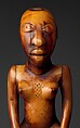 Staff Finial: Kneeling Female Figure, Master of Makaya-Vista, Ivory, Kongo peoples; Woyo group