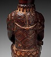 Figure: Seated Female Nursing Child, Wood, glass, metal, Kongo peoples; Yombe group