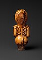 Staff Finial: Seated Figure, Ivory, Kongo peoples