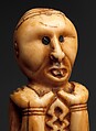 Staff Finial: Seated Figure, Ivory, Kongo peoples