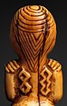 Staff Finial: Seated Figure, Ivory, Kongo peoples
