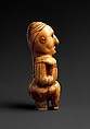 Staff Finial: Seated Figure, Ivory, Kongo peoples